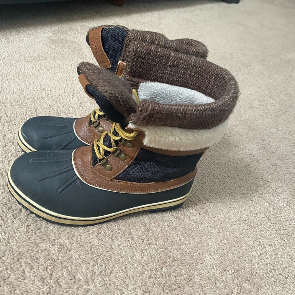 Cozy Brown and Black Boots